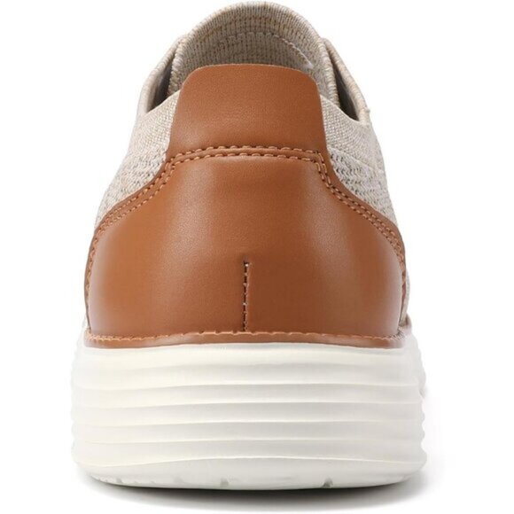 ⚡VILOCY Men's Beige Tan Fashion Business Comfortable Breathable Dress Sneaker - Picture 3 of 8